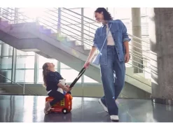 Kinder koffer met zitje