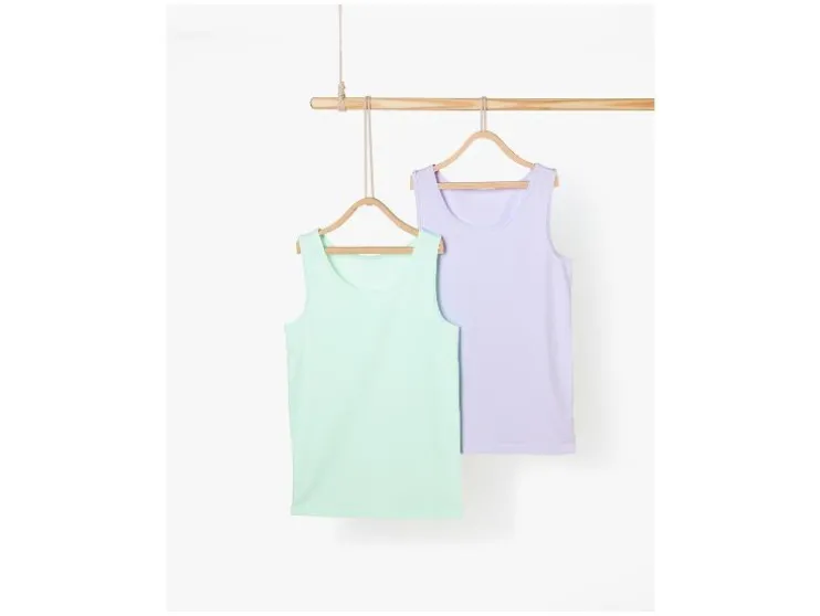 Kinder spaghettitops/onderhemden 2-pack