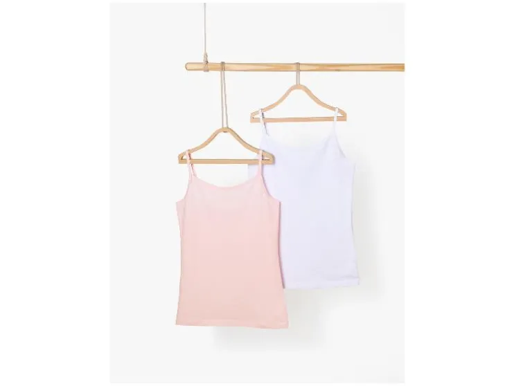 Kinder spaghettitops/onderhemden 2-pack