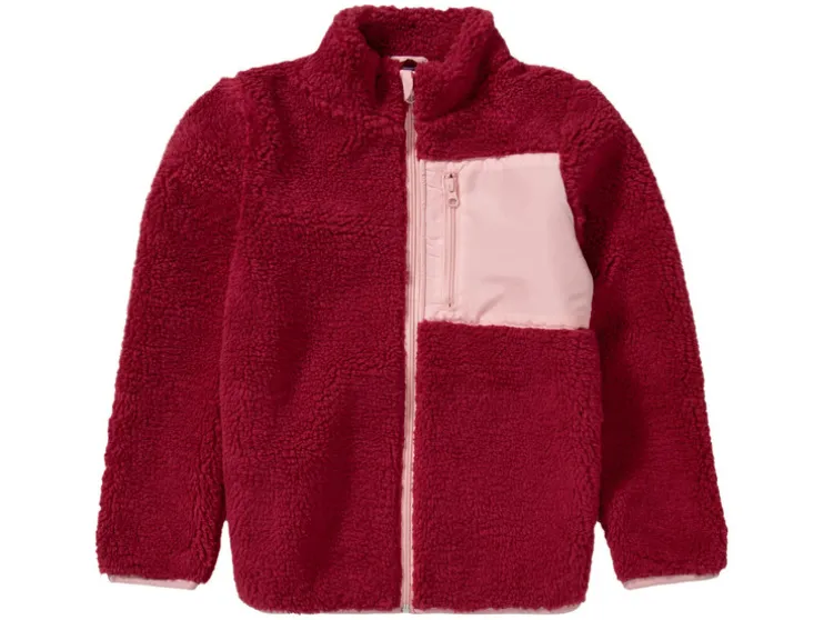 Kinderjas voor meisjes, van imitatie lamsleer