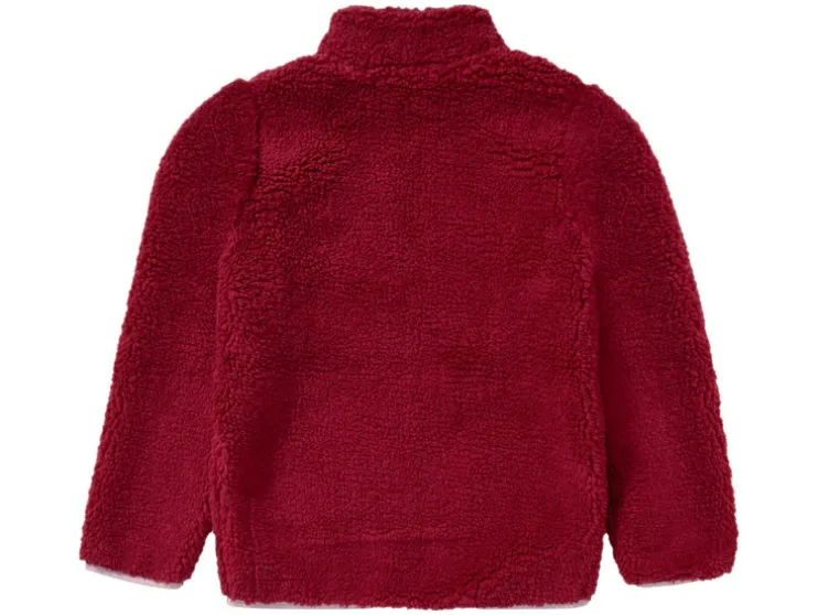 Kinderjas voor meisjes, van imitatie lamsleer