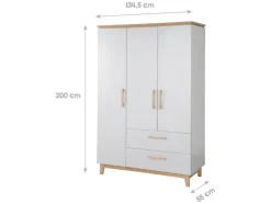 Kledingkast Caro 3-deurs