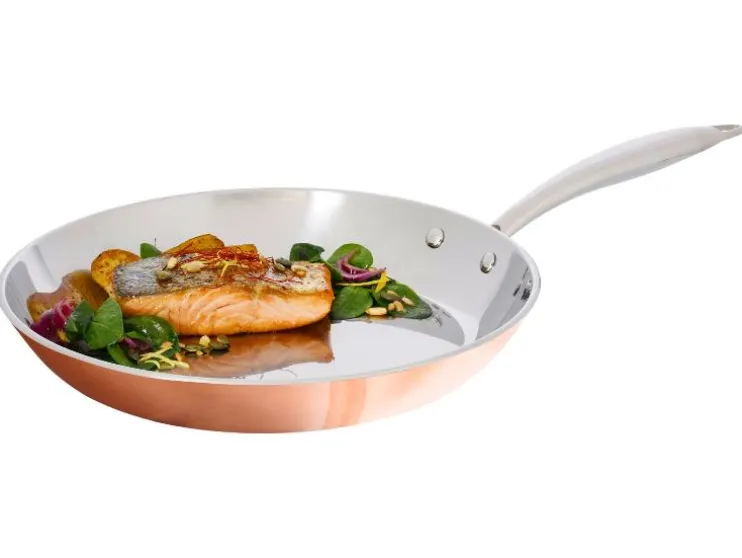 Koperen koekenpan 28 cm