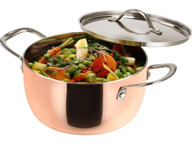 Koperen kookpan 20 cm