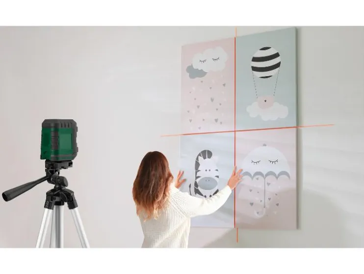 Kruislijnlaser met statief