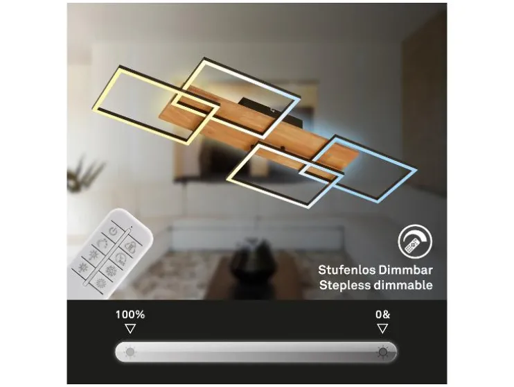 LED-plafondlamp met backlight