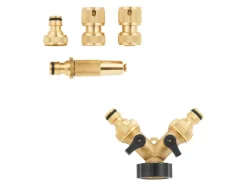 Messing koppelingssysteem / messing 2-weg-verdelers