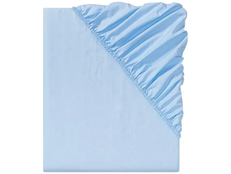 Percal hoeslaken 180-200 x 200 cm