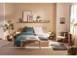 Percale hoeslaken 180-200 x 200 cm