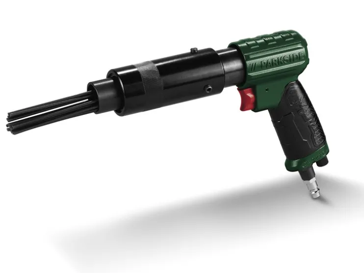 Perslucht knabbelschaar, naaldbikhamer of -onderhoudseenheid