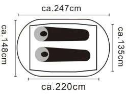 2-persoons pop-up tent