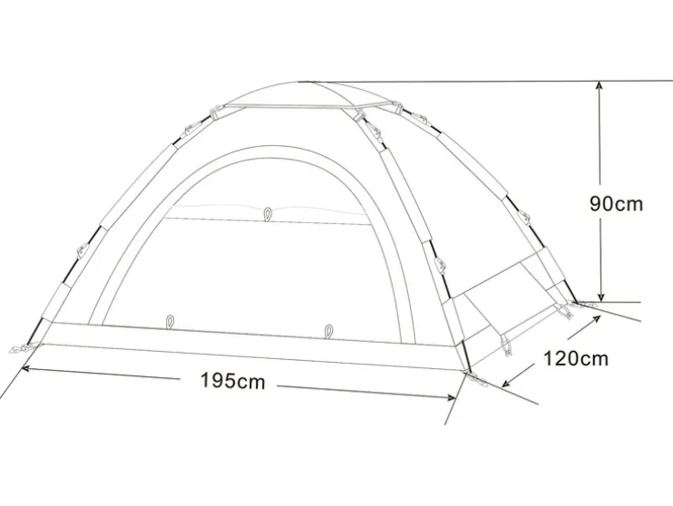 2-persoons tent Easy Set-Up
