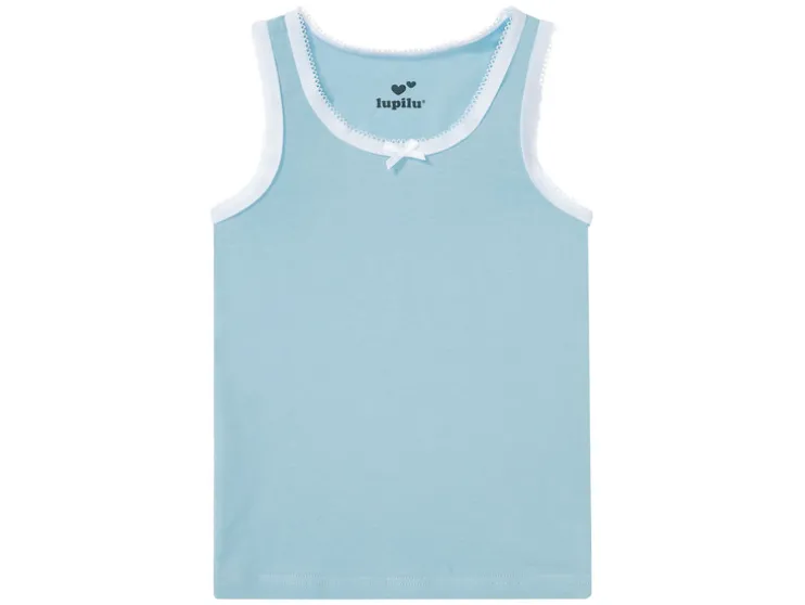 Peuters meisjes onderhemden, 3 stuks, met bio-katoen