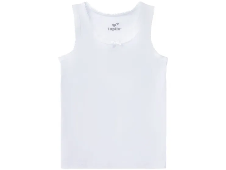 Peuters meisjes onderhemden, 3 stuks, met bio-katoen