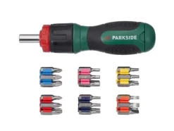 Ratelschroevendraaier met bitset