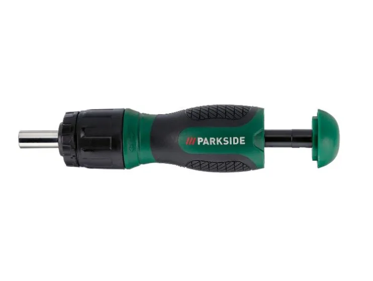 Ratelschroevendraaier met bits