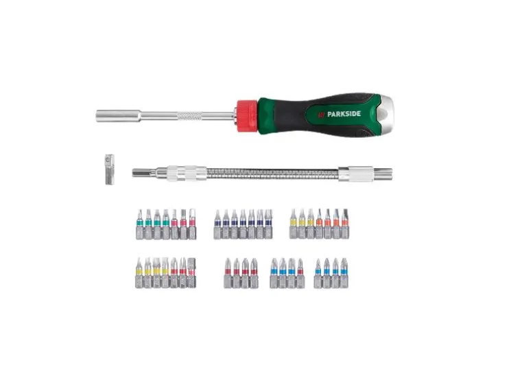 Ratelschroevendraaier met bitset