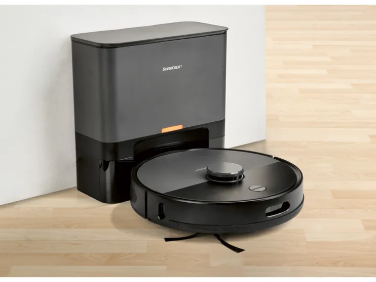 Robotstofzuiger met leegstation