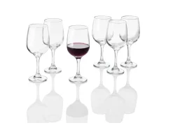 Rodewijnglazen, wittewijnglazen of champagneglazen