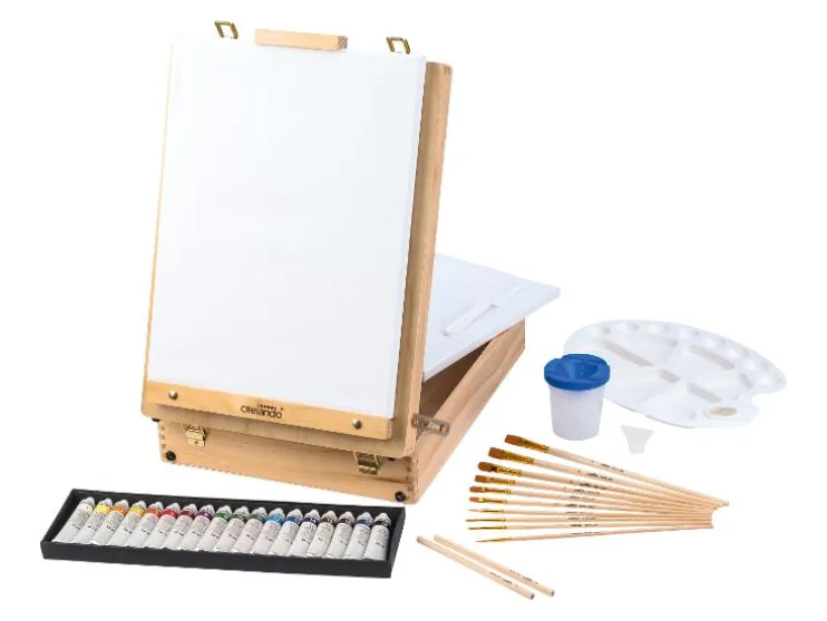 Schildersezel in koffer