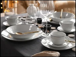 Serviesset Luna Black Line