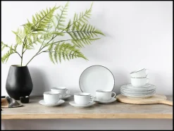 Serviesset Luna Black Line