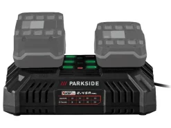 Set van 2 accu's 20 V - 2 Ah en 1 dubbele lader - 4,5 A