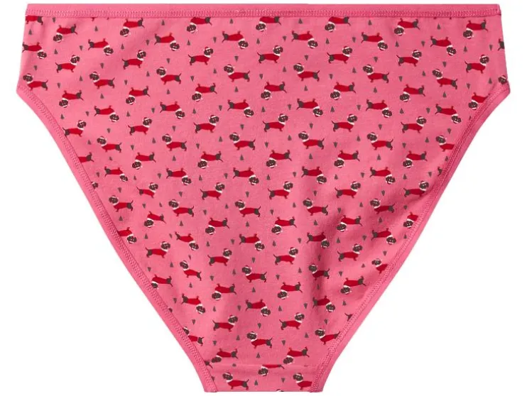 Set van 5 dames kerstonderbroeken