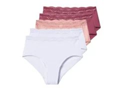 Set van 5 dames onderbroeken met kant