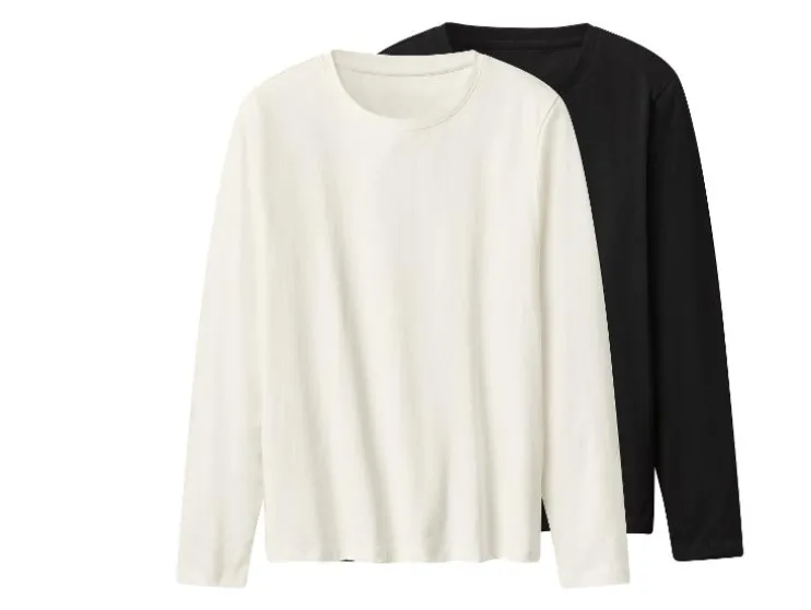 Set van 2 dames shirts met lange mouwen