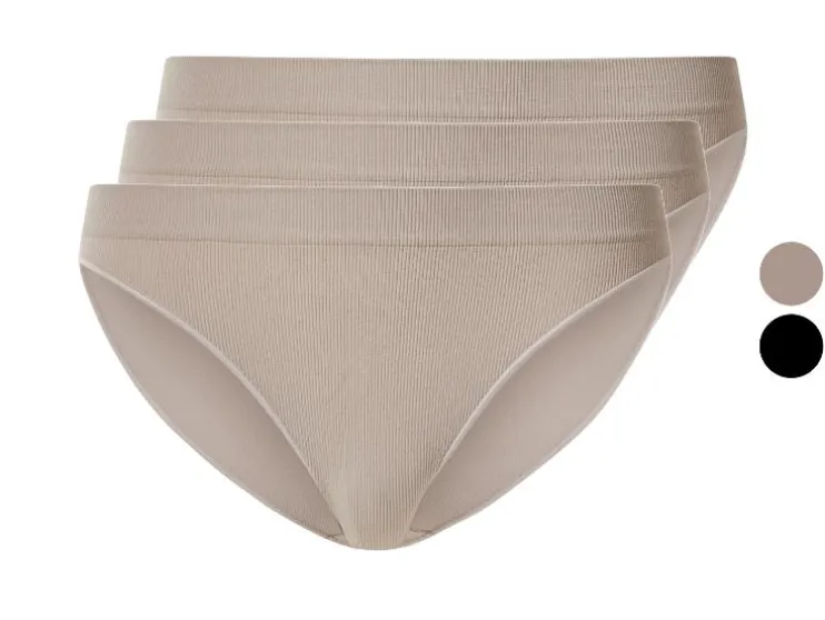 Set van 3 geribde dames onderbroeken