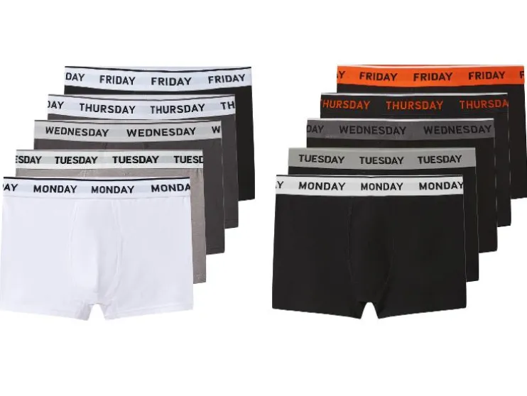 Set van 5 heren boxers