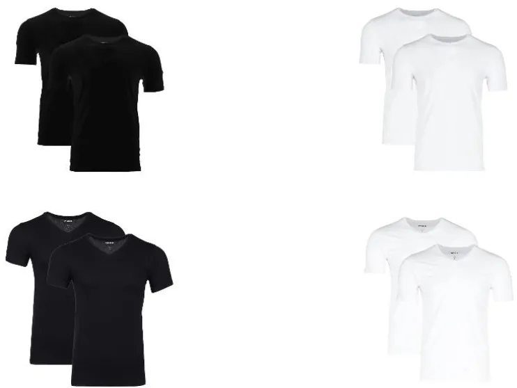 Set van 2 heren hemden of T-shirts