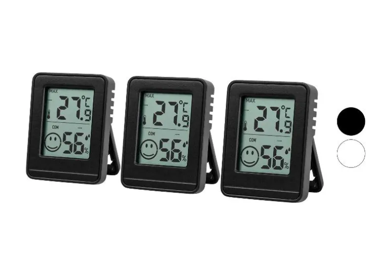 Set van 3 hygro- en thermometers