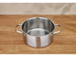 Set van 3 RVS kookpannen