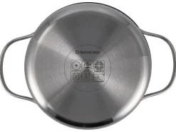 Set van 3 RVS kookpannen