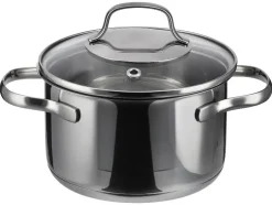 Set van 3 RVS kookpannen