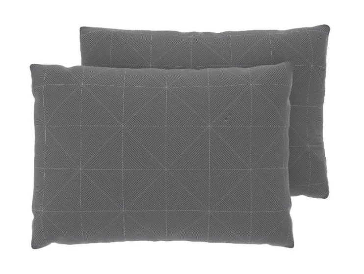 Set van 2 satijnen kussenslopen 60 x 50 cm