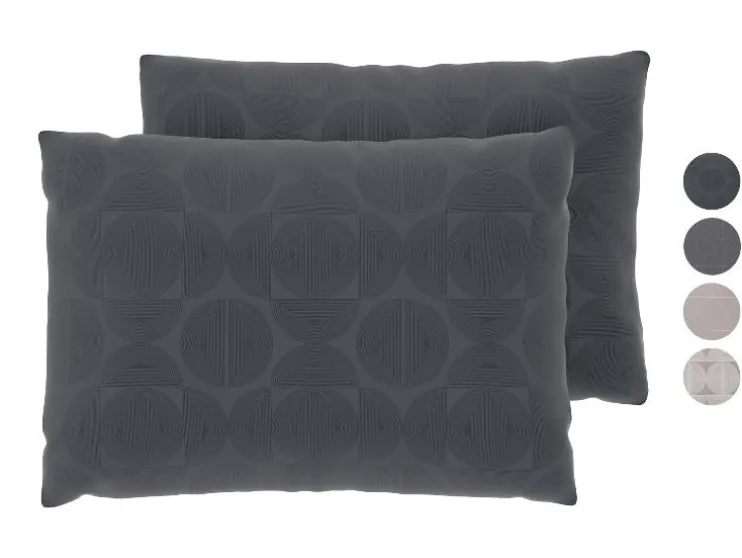 Set van 2 satijnen kussenslopen 60 x 50 cm