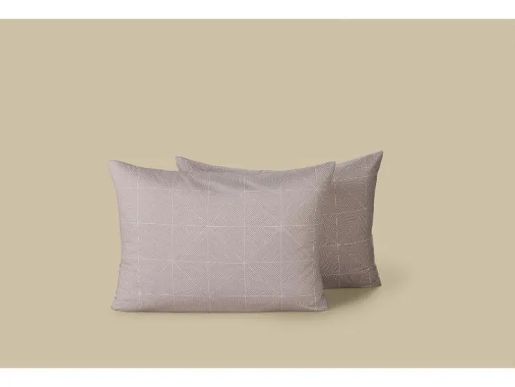 Set van 2 satijnen kussenslopen 60 x 50 cm