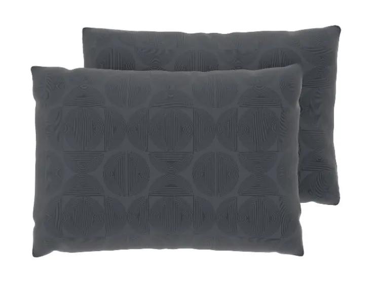 Set van 2 satijnen kussenslopen 60 x 50 cm