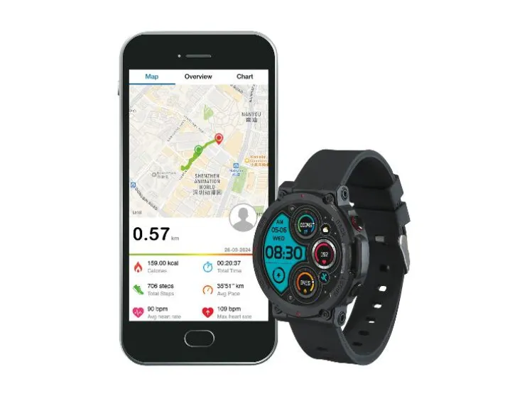 Sporthorloge met GPS - AMOLED-kleurendisplay - hartslagmeter
