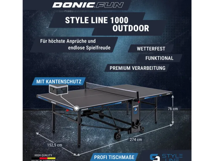 Tafeltennistafel STYLE 1000 Outdoor