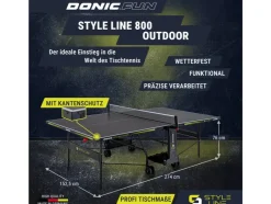Tafeltennistafel STYLE 800 Outdoor
