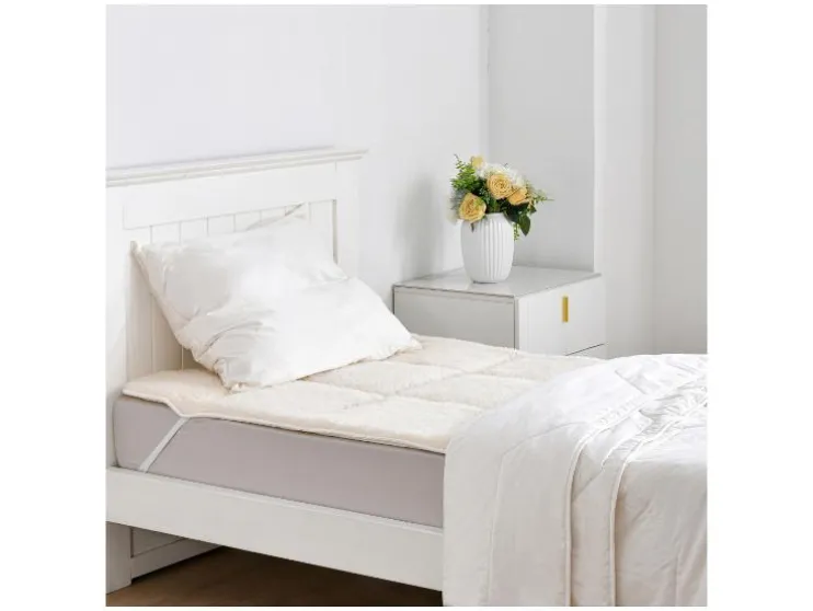 Texels Wol matras topper 140 x 200 cm