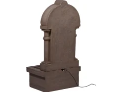 Tuinfontein met LED's en zonnepaneel