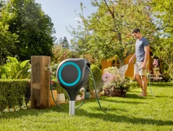 Tuinslangbox RollUp M grijs/blauw