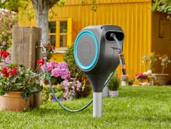 Tuinslangbox RollUp M grijs/blauw