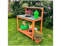 Tuintafel met verzinkte werktafel