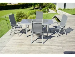 Uitschuifbare aluminium tuintafel Houston